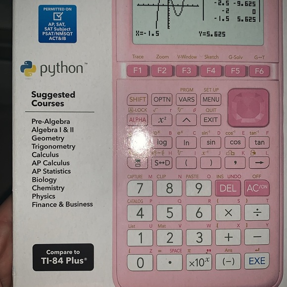 Pink Casio fx-9750Glll-PK Graphing Calculator - Picture 5 of 5